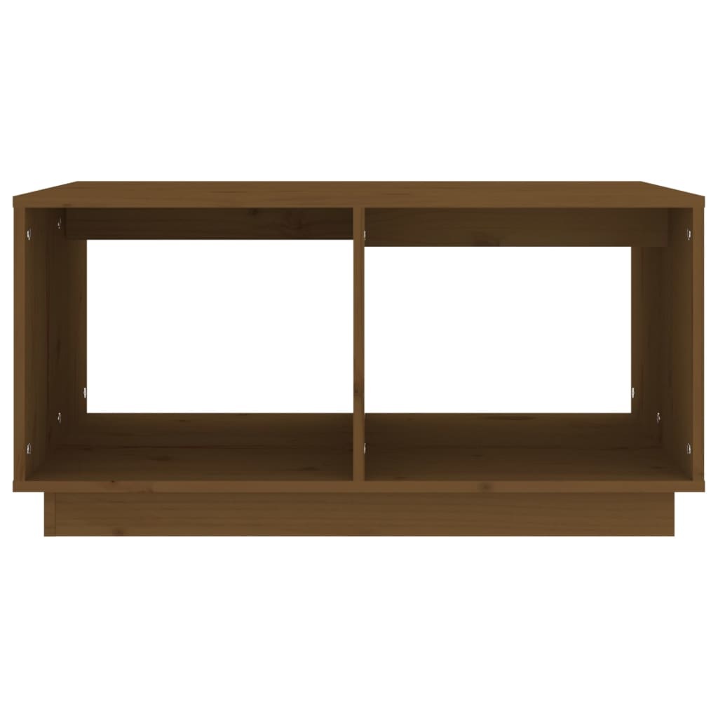 VidaXL Salontafel 80x50x40 cm massief grenenhout honingbruin