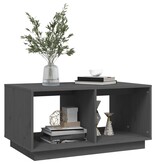 VidaXL Salontafel 80x50x40 cm massief grenenhout grijs