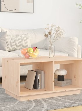 VidaXL Salontafel 80x50x40 cm massief grenenhout