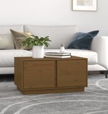 VidaXL Salontafel 80x50x40 cm massief grenenhout honingbruin