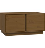 VidaXL Salontafel 80x50x40 cm massief grenenhout honingbruin