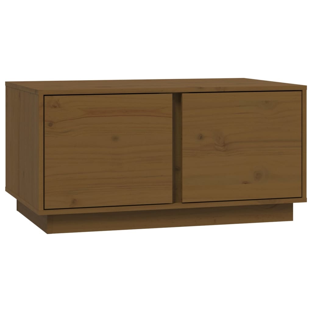 VidaXL Salontafel 80x50x40 cm massief grenenhout honingbruin