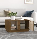 VidaXL Salontafel 80x50x40 cm massief grenenhout honingbruin