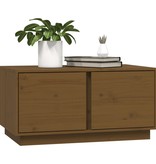 VidaXL Salontafel 80x50x40 cm massief grenenhout honingbruin