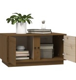 VidaXL Salontafel 80x50x40 cm massief grenenhout honingbruin