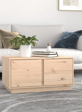 VidaXL Salontafel 80x50x40 cm massief grenenhout