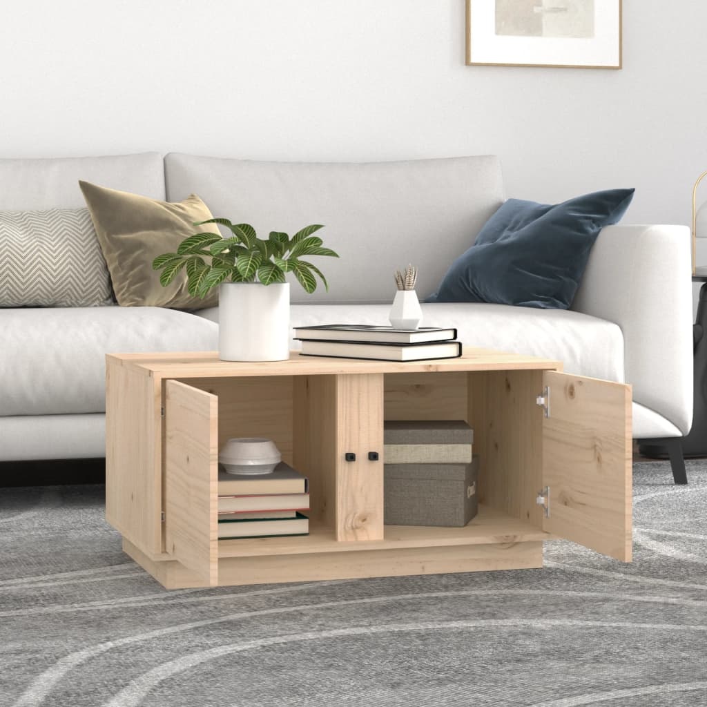 VidaXL Salontafel 80x50x40 cm massief grenenhout