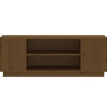 VidaXL Tv-meubel 110x35x40,5 cm massief grenenhout honingbruin
