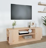 vidaXL Tv-meubel 110x35x40,5 cm massief grenenhout