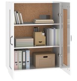 VidaXL Hangkast 69,5x32,5x90 cm hoogglans wit