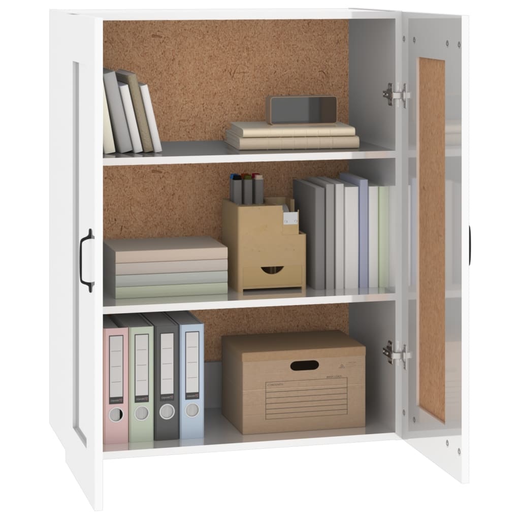 VidaXL Hangkast 69,5x32,5x90 cm hoogglans wit