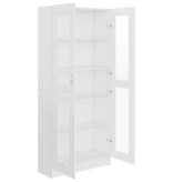 VidaXL Vitrinekast 82,5x30,5x185,5 cm spaanplaat wit