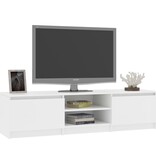 vidaXL Tv-meubel 140x40x35,5 cm bewerkt hout wit