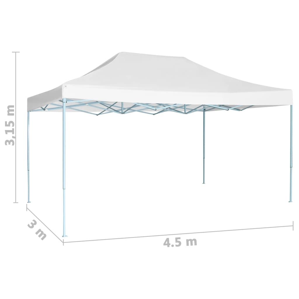 vidaXL Partytent inklapbaar 3x4,5 m wit