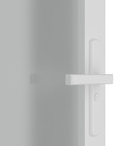 vidaXL Binnendeur 83x201,5 cm matglas en aluminium wit