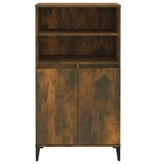 VidaXL Hoge kast 60x36x110 cm bewerkt hout gerookt eikenkleurig