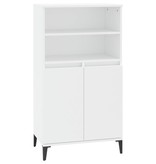 VidaXL Hoge kast 60x36x110 cm bewerkt hout wit