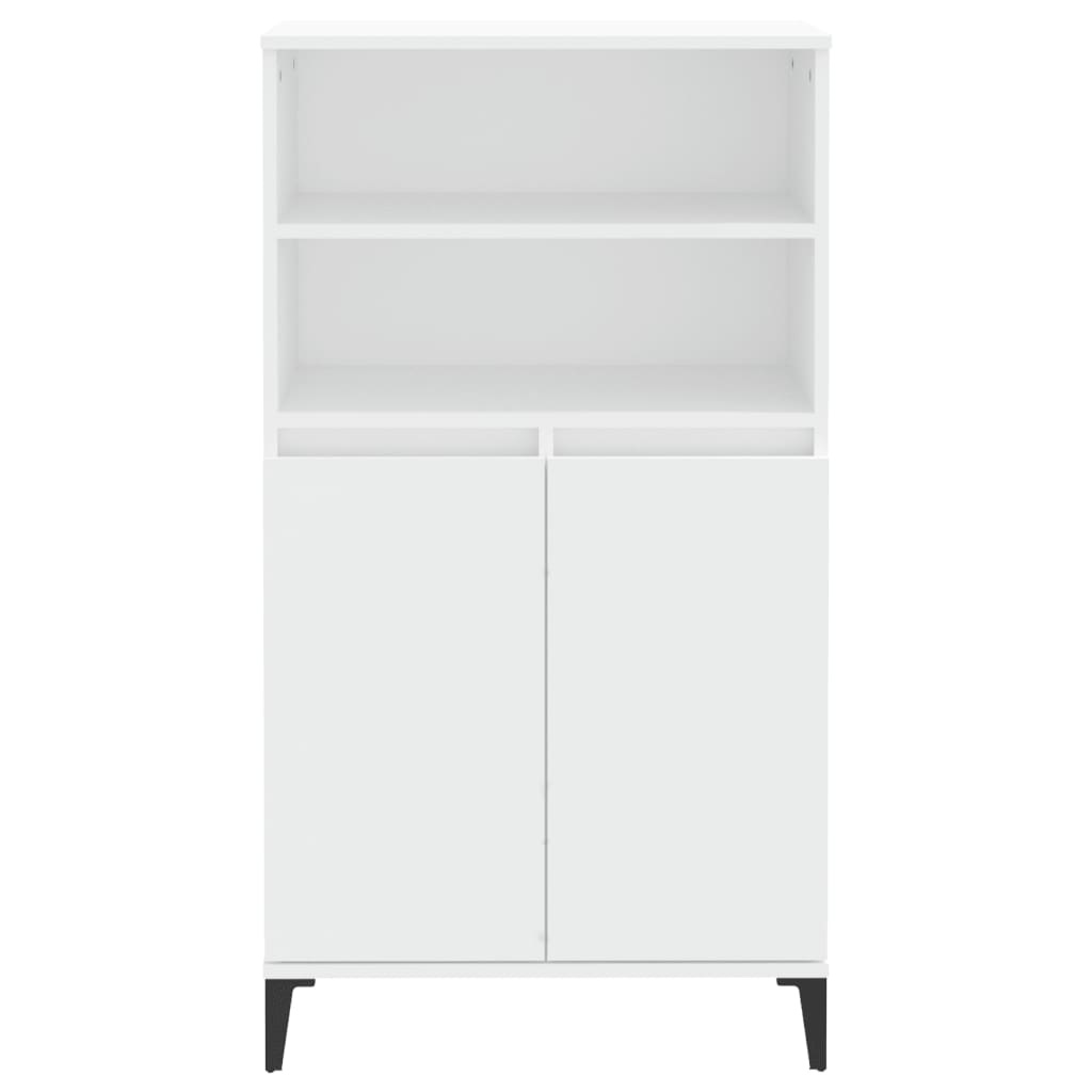 VidaXL Hoge kast 60x36x110 cm bewerkt hout wit