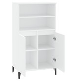 VidaXL Hoge kast 60x36x110 cm bewerkt hout wit