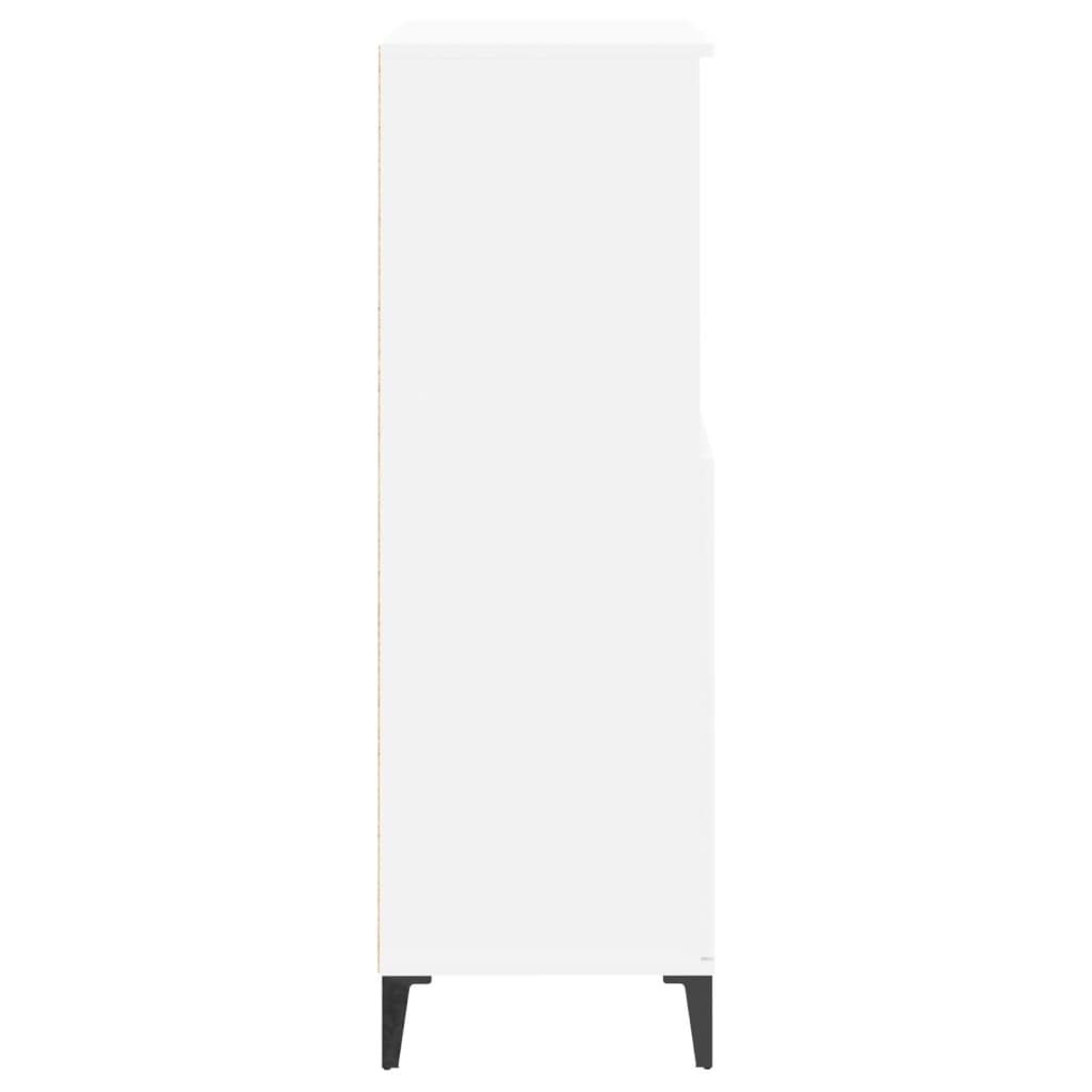 VidaXL Hoge kast 60x36x110 cm bewerkt hout wit