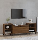 VidaXL Tv-meubel 160x35x55 cm bewerkt hout bruineikenkleurig