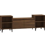 VidaXL Tv-meubel 160x35x55 cm bewerkt hout bruineikenkleurig