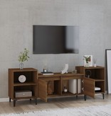 VidaXL Tv-meubel 160x35x55 cm bewerkt hout bruineikenkleurig