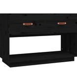 vidaXL Tv-meubel 90x40x60 cm massief grenenhout zwart
