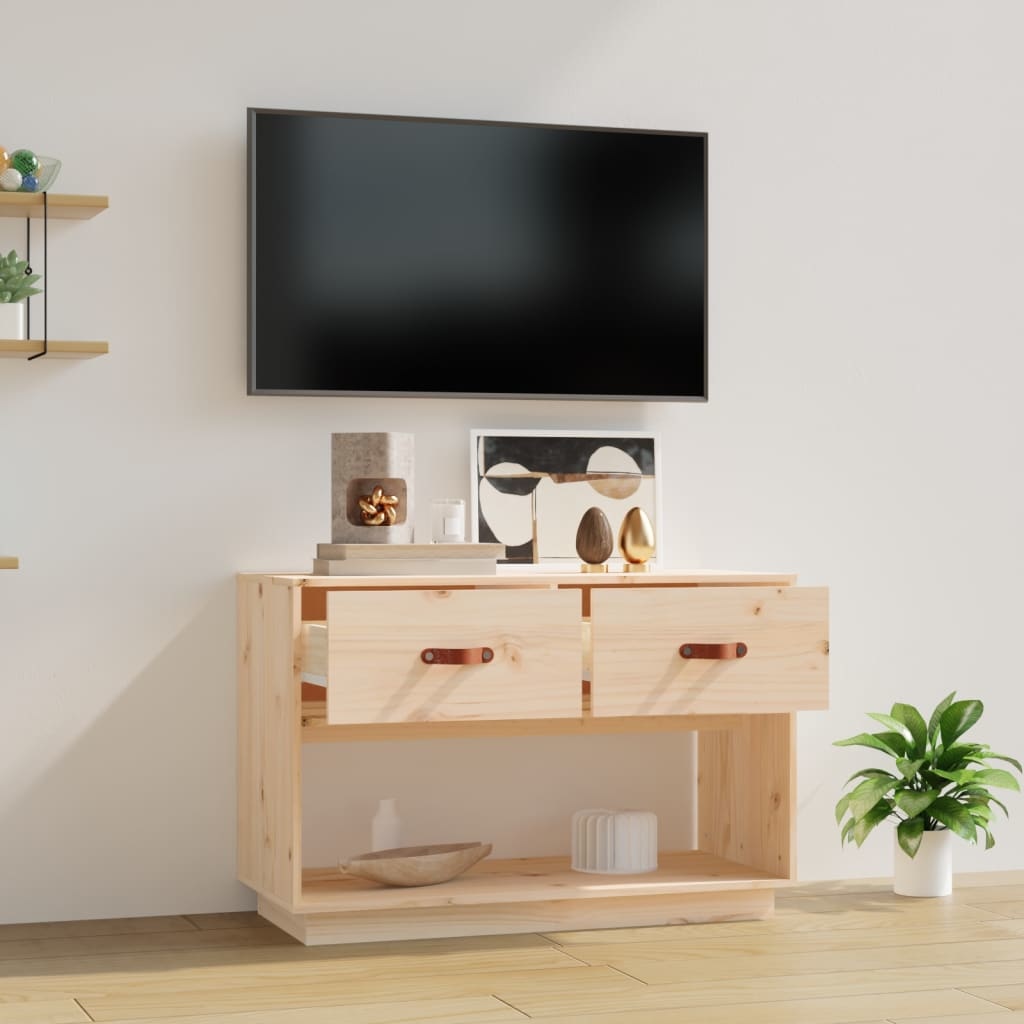 vidaXL Tv-meubel 90x40x60 cm massief grenenhout