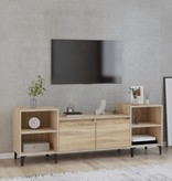 VidaXL Tv-meubel 160x35x55 cm bewerkt hout sonoma eikenkleurig