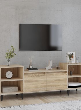 vidaXL Tv-meubel 160x35x55 cm bewerkt hout sonoma eikenkleurig