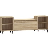VidaXL Tv-meubel 160x35x55 cm bewerkt hout sonoma eikenkleurig