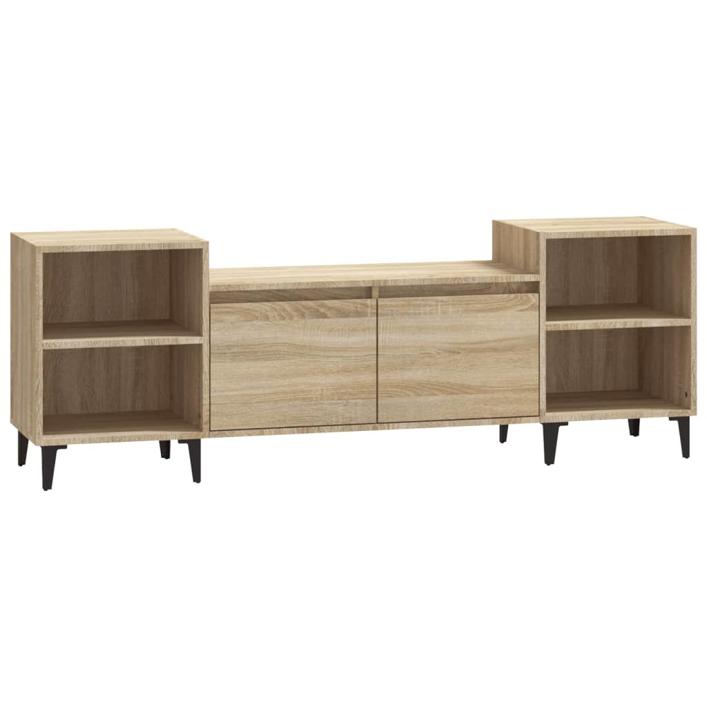 VidaXL Tv-meubel 160x35x55 cm bewerkt hout sonoma eikenkleurig