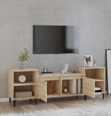 VidaXL Tv-meubel 160x35x55 cm bewerkt hout sonoma eikenkleurig