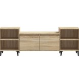 VidaXL Tv-meubel 160x35x55 cm bewerkt hout sonoma eikenkleurig