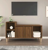 VidaXL Tv-meubel 100x35x55 cm bewerkt hout bruineikenkleurig