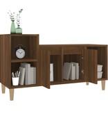 VidaXL Tv-meubel 100x35x55 cm bewerkt hout bruineikenkleurig