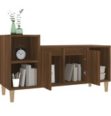 vidaXL Tv-meubel 100x35x55 cm bewerkt hout bruineikenkleurig