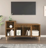 vidaXL Tv-meubel 100x35x55 cm bewerkt hout gerookt eikenkleurig