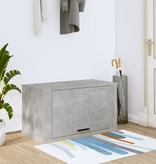 VidaXL Wandschoenenkast 70x35x38 cm bewerkt hout betongrijs