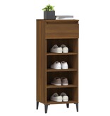 VidaXL Schoenenrek 40x36x105 cm bewerkt hout bruineikenkleurig