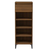 VidaXL Schoenenrek 40x36x105 cm bewerkt hout bruineikenkleurig