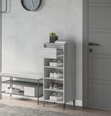 VidaXL Schoenenrek 40x36x105 cm bewerkt hout grijs sonoma eikenkleurig