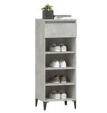 VidaXL Schoenenkast 40x36x105 cm bewerkt hout betongrijs