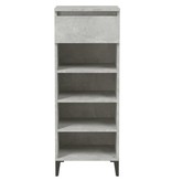 VidaXL Schoenenkast 40x36x105 cm bewerkt hout betongrijs
