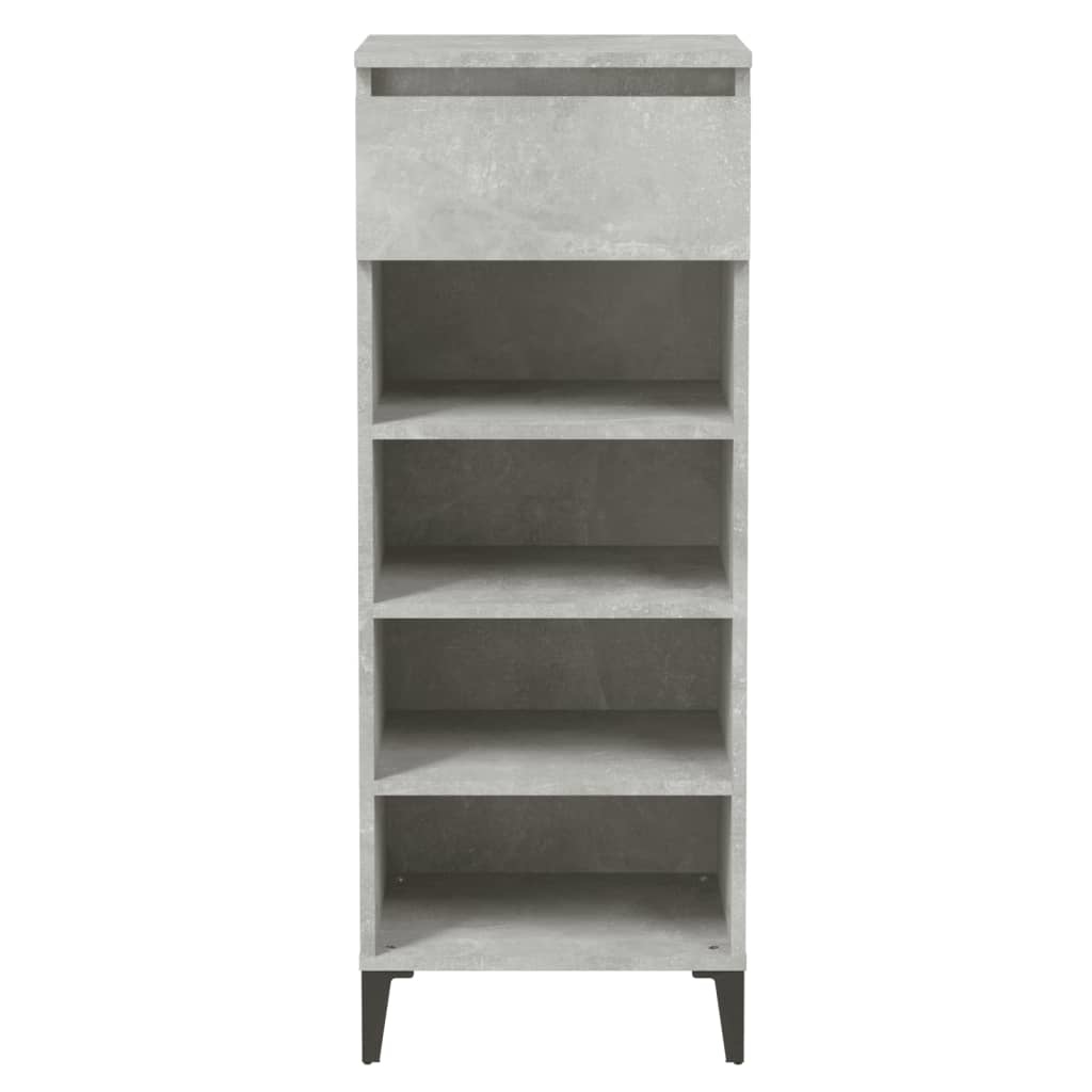 VidaXL Schoenenkast 40x36x105 cm bewerkt hout betongrijs