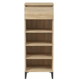 VidaXL Schoenenrek 40x36x105 cm bewerkt hout sonoma eikenkleurig