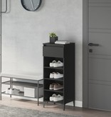 VidaXL Schoenenrek 40x36x105 cm bewerkt hout zwart