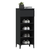 VidaXL Schoenenrek 40x36x105 cm bewerkt hout zwart