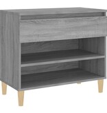 VidaXL Schoenenkast 70x36x60 cm bewerkt hout sonoma grijs